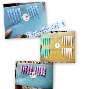Press On Nails Bundle Of 4 Handmade